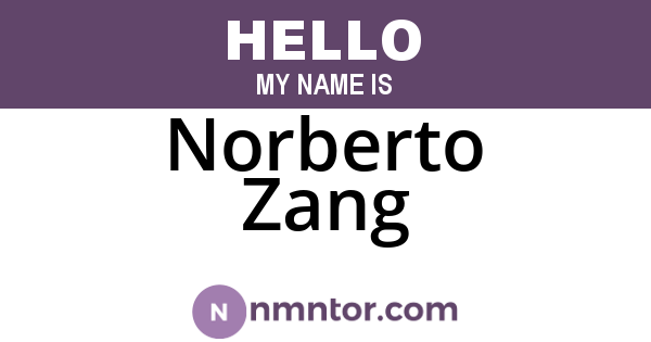 Norberto Zang