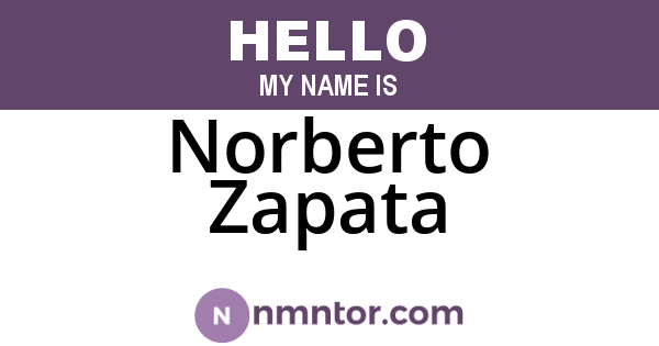 Norberto Zapata