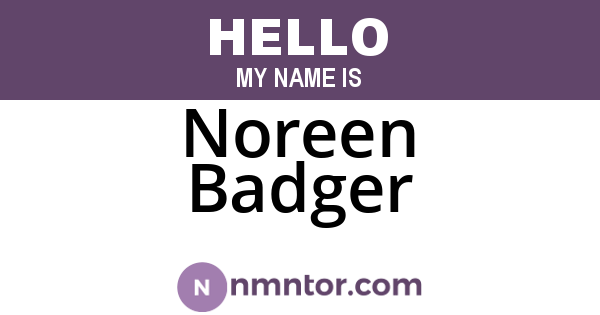 Noreen Badger