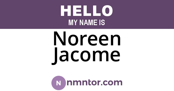 Noreen Jacome