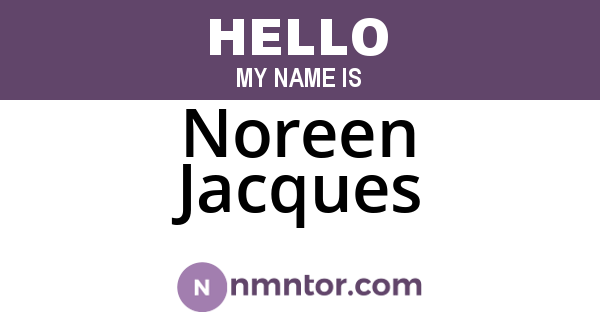 Noreen Jacques