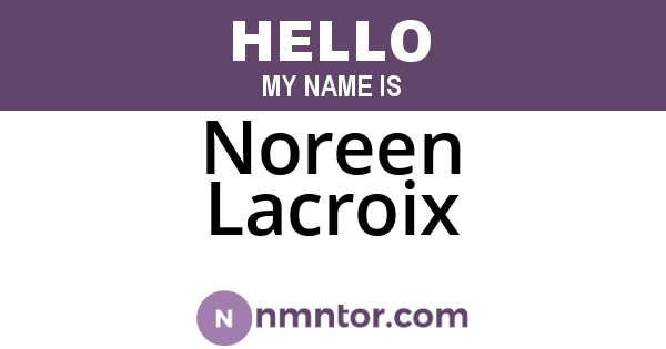 Noreen Lacroix