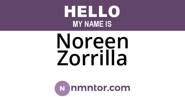 Noreen Zorrilla