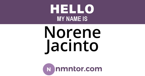 Norene Jacinto