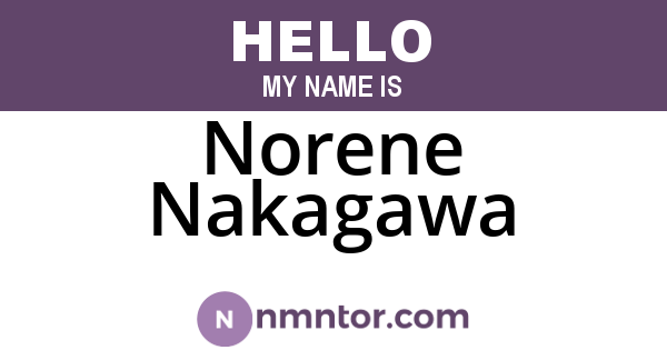 Norene Nakagawa