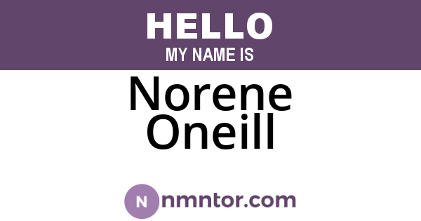 Norene Oneill