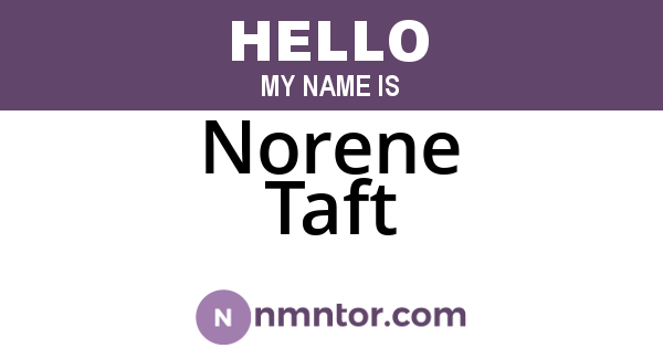 Norene Taft
