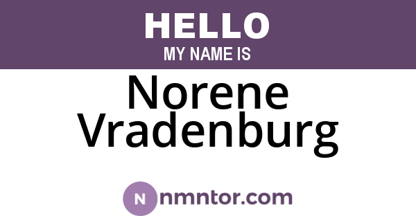 Norene Vradenburg