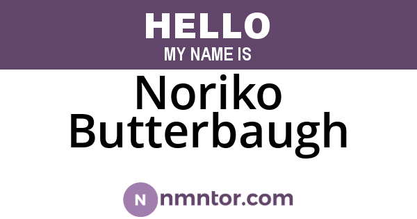 Noriko Butterbaugh