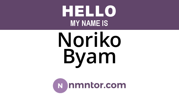 Noriko Byam