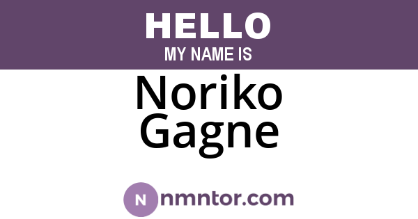 Noriko Gagne