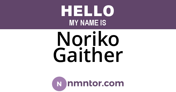 Noriko Gaither