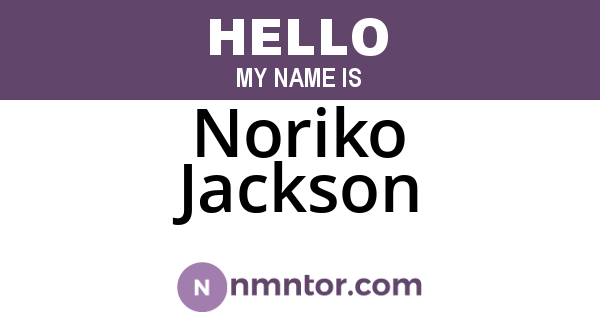 Noriko Jackson
