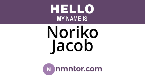 Noriko Jacob