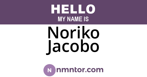 Noriko Jacobo