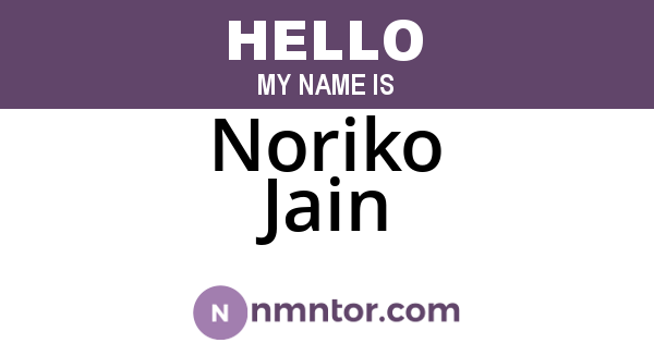 Noriko Jain
