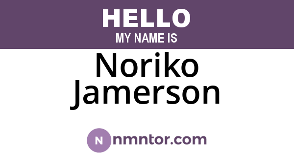 Noriko Jamerson