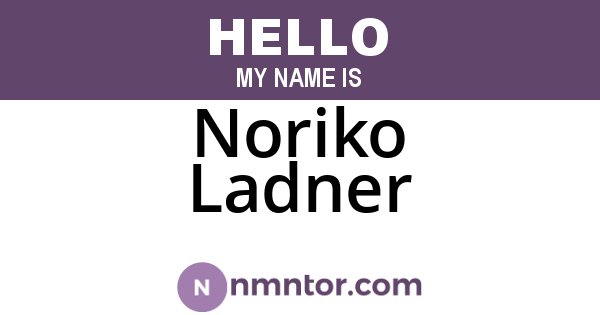 Noriko Ladner