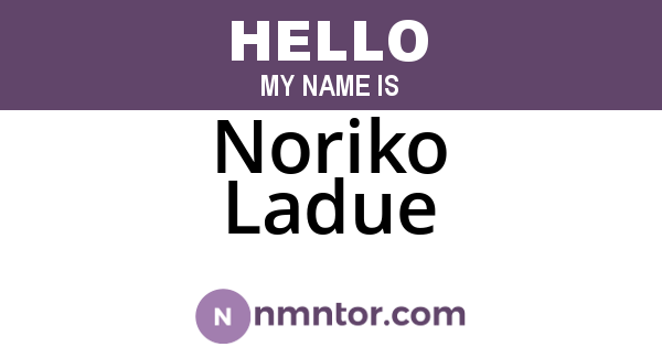 Noriko Ladue