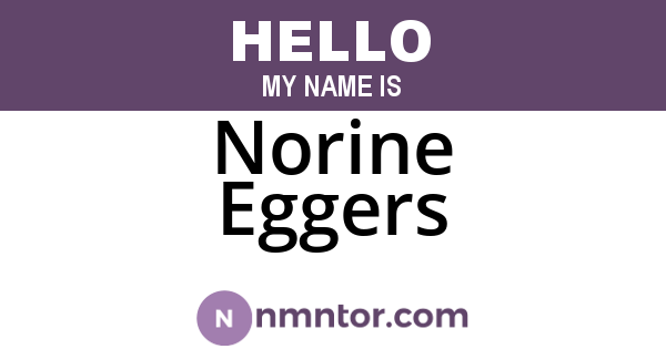 Norine Eggers