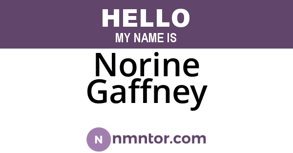 Norine Gaffney