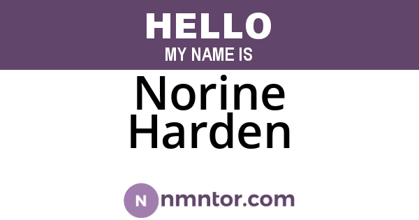 Norine Harden