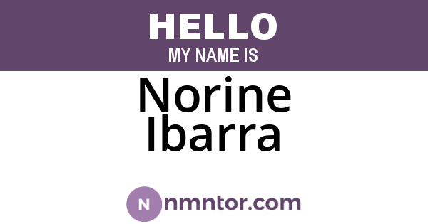 Norine Ibarra