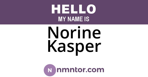 Norine Kasper