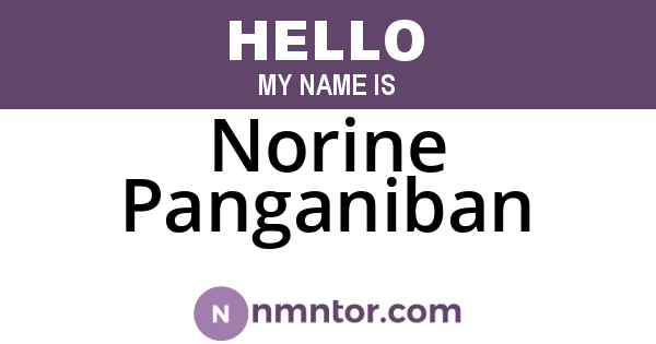 Norine Panganiban