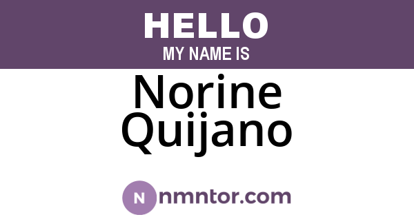 Norine Quijano