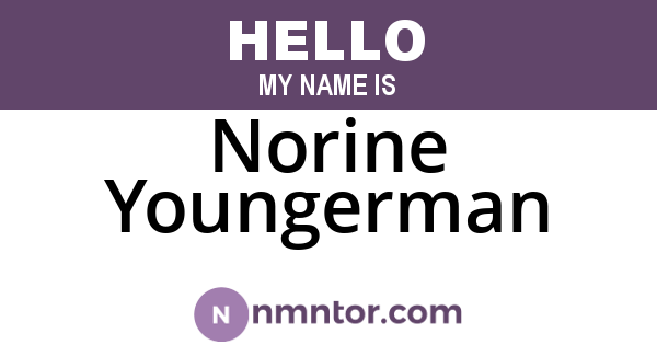 Norine Youngerman