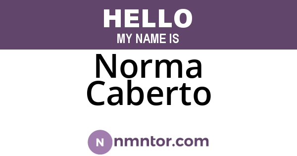 Norma Caberto