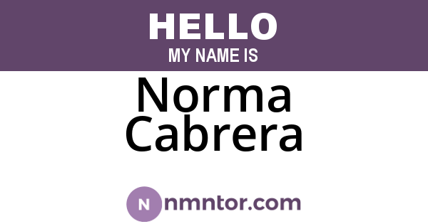Norma Cabrera
