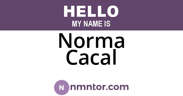 Norma Cacal