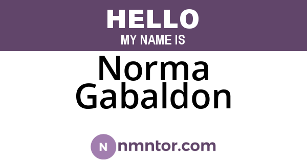 Norma Gabaldon