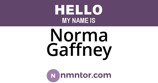 Norma Gaffney