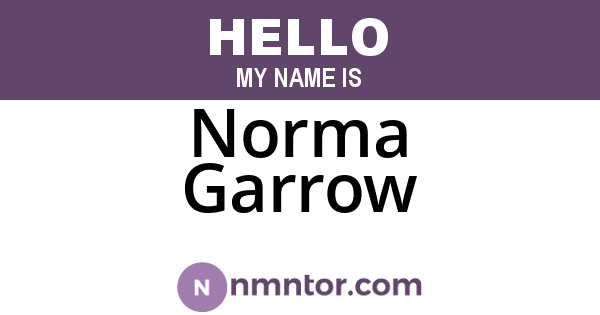 Norma Garrow
