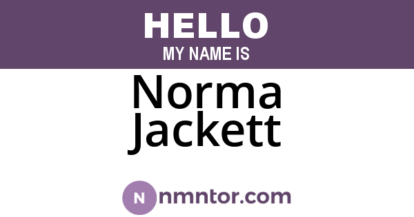 Norma Jackett