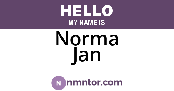 Norma Jan