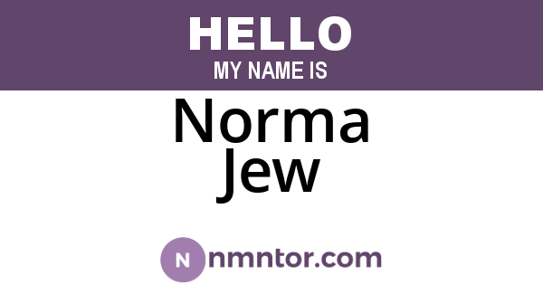 Norma Jew