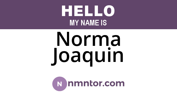 Norma Joaquin