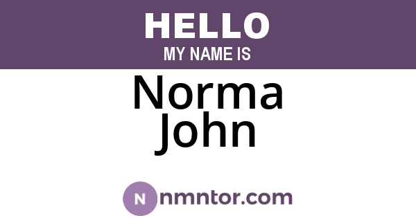 Norma John