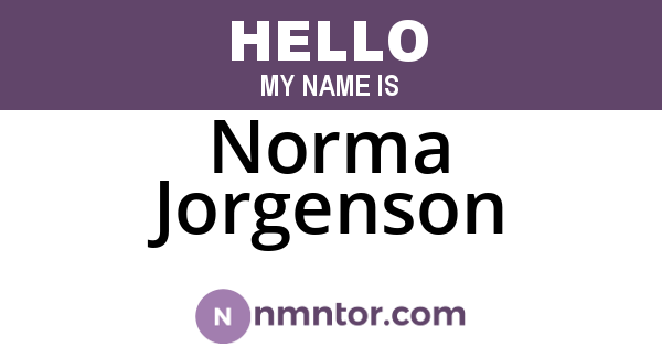 Norma Jorgenson