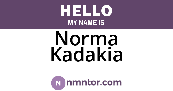 Norma Kadakia