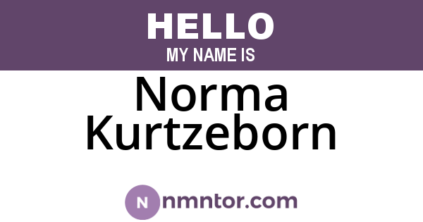 Norma Kurtzeborn