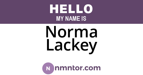 Norma Lackey