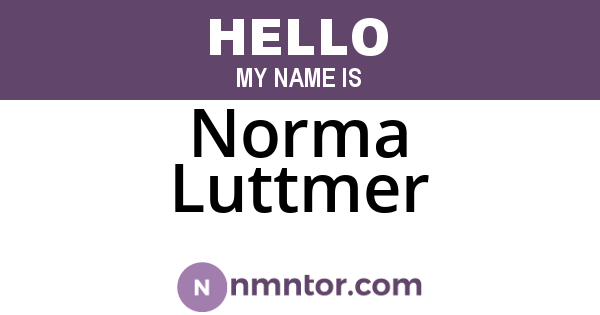 Norma Luttmer