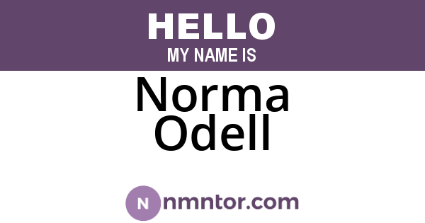 Norma Odell