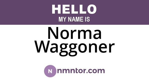 Norma Waggoner