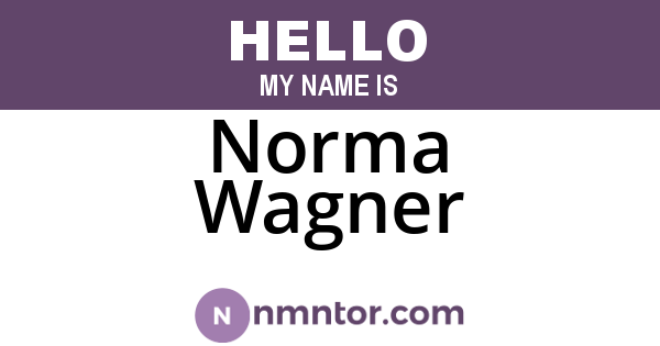 Norma Wagner